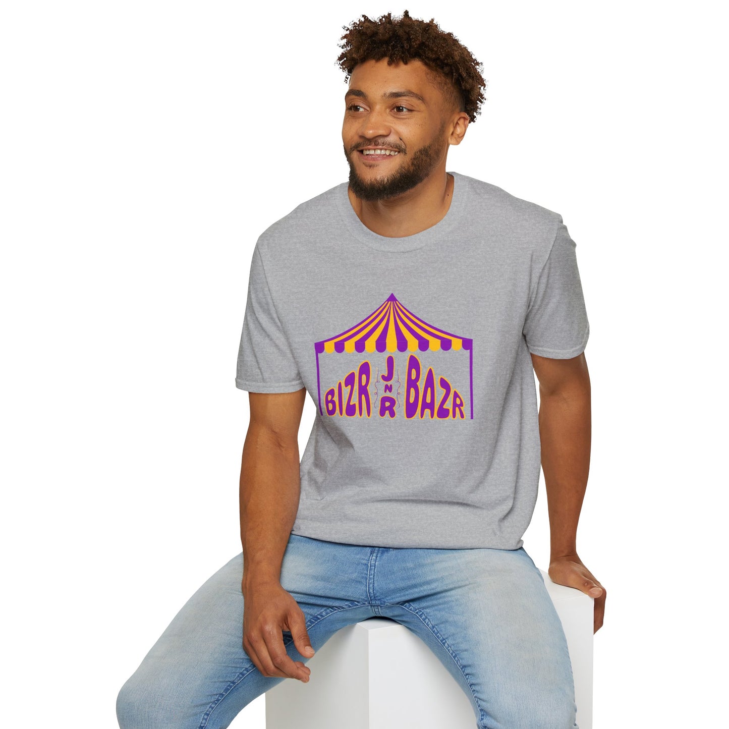 JR BIZR BAZR Tent Logo Unisex Softstyle T-Shirt