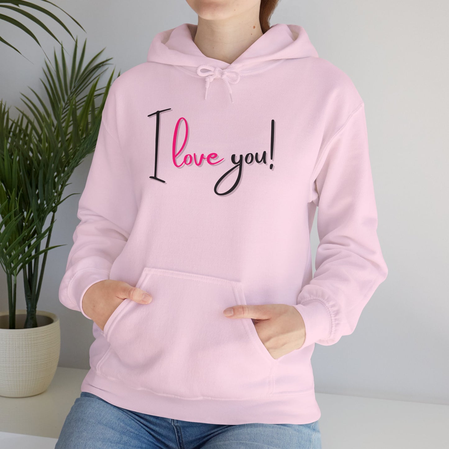 BIZR BAZR - "I Love You" Hoodie | Cozy Sweatshirt for Couples, Valentine's Day Gift, Casual Wear, Unisex Clothing, Thoughtful Present