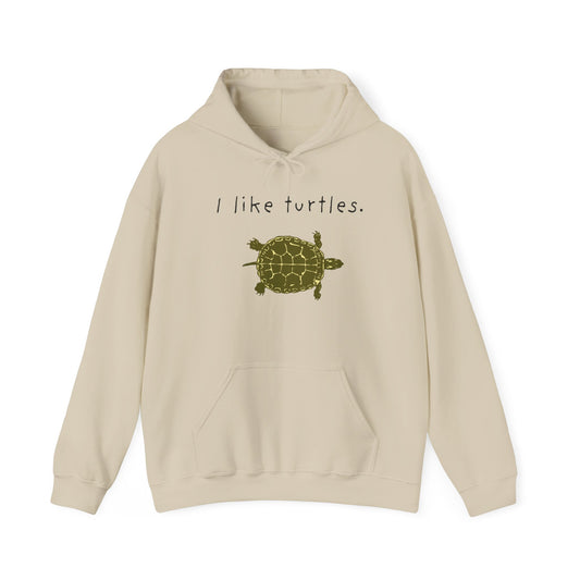 BIZR BAZR I Like Turtles Hoodie - Unisex Heavy Blend Sweatshirt