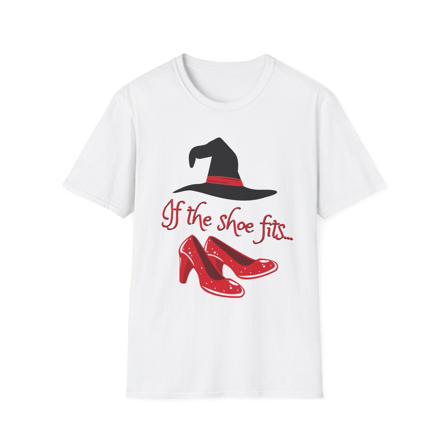 BIZR BAZR - Witchy Humor T-Shirt for Halloween, If the Shoe Fits Tee, Cute Witch Shirt, Gifts for Her, Fall Festival Apparel