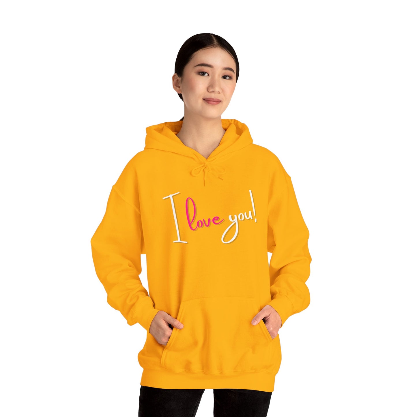 BIZR BAZR - "I Love You" Cozy Love Sweatshirt, Romantic Apparel, Valentine's Day Hoodie, Couple's Outfit, Best Friend Gift