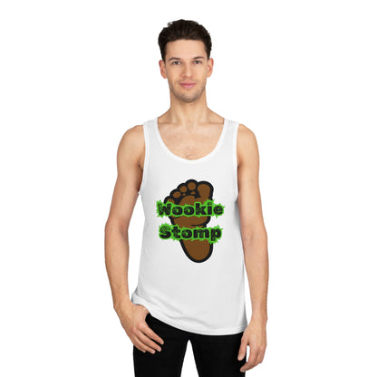 BIZR BAZR - Wookie Stomp Tank Top, Funny Geek Shirt, Unisex Tank, Gift for Him/Her, Summer Casual Wear, Sci-Fi Party Top