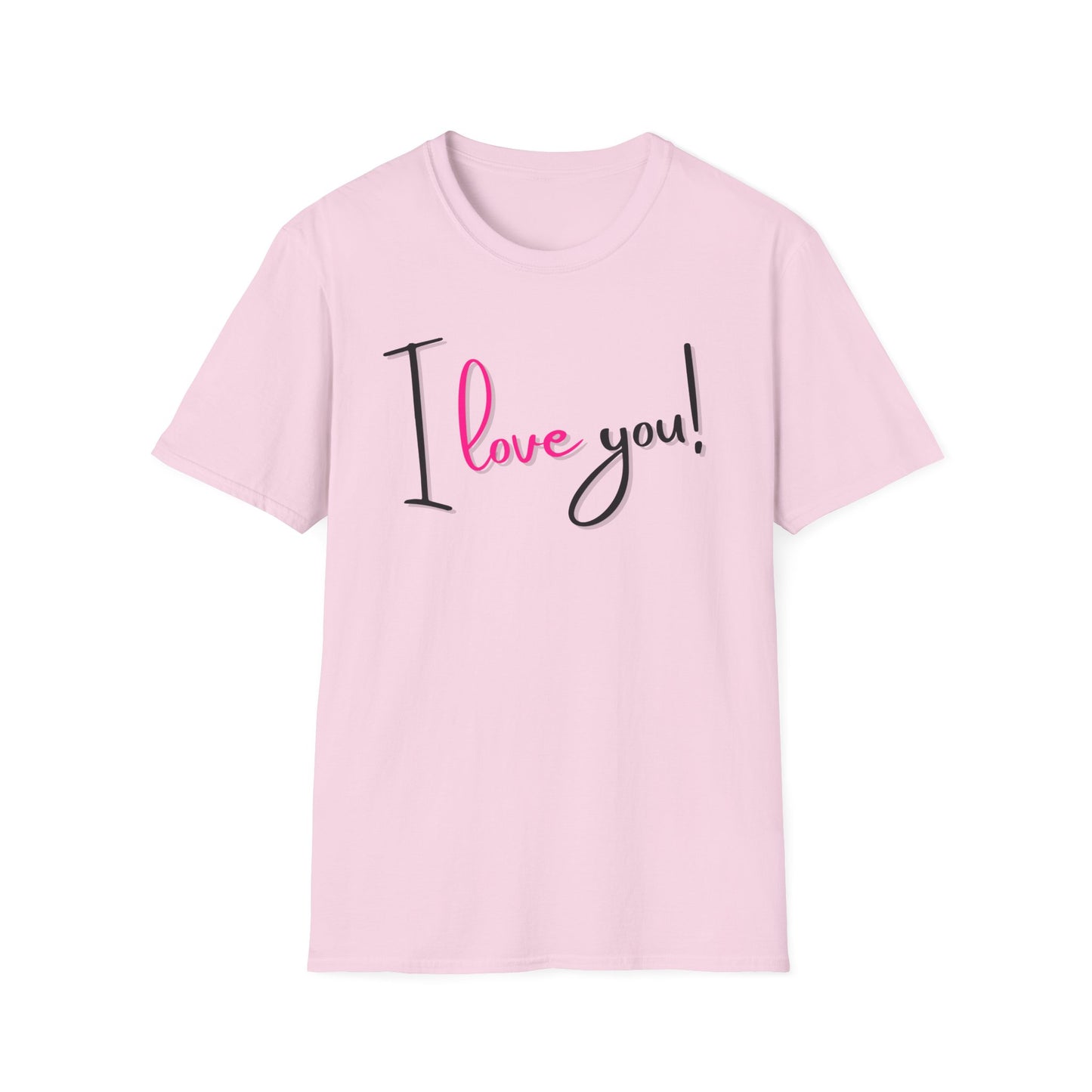 BIZR BAZR - Unisex "I Love You" T-Shirt | Cute Casual Tee, Gift for Her, Valentine's Day, Anniversary, Everyday Wear