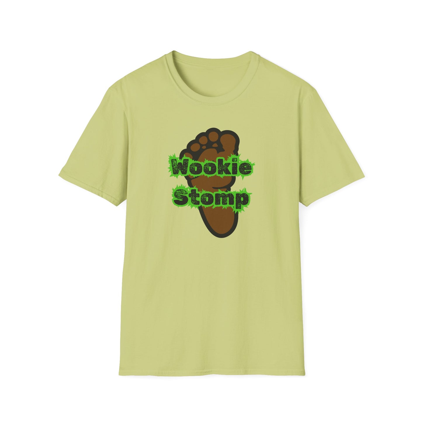 BIZR BAZR - Wookie Stomp T-Shirt, Unisex Graphic Tee, Star Wars Fans Apparel, Funny Casual Shirt, Geeky Gift Idea