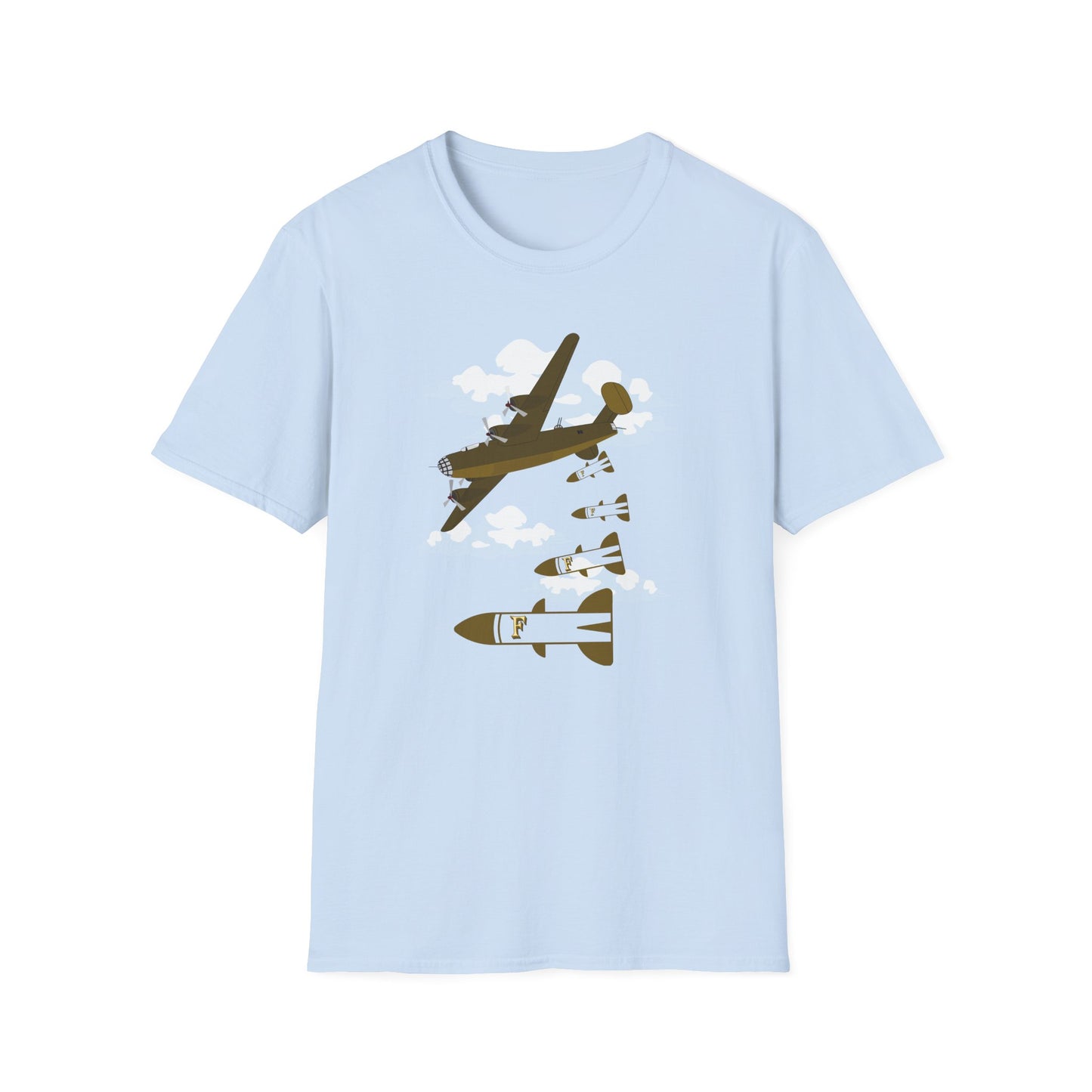 BIZR BAZR - F-Bomb T-Shirt - Perfect for Aviation Lovers, Gifts for Pilots, Casual Wear, Unisex Graphic Tee