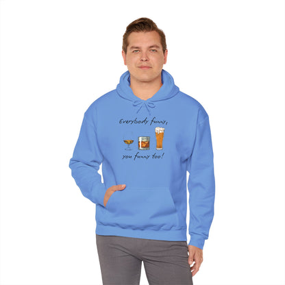 BIZR BAZR - George Funny Drink Themed Unisex Hoodie, Cozy Sweatshirt