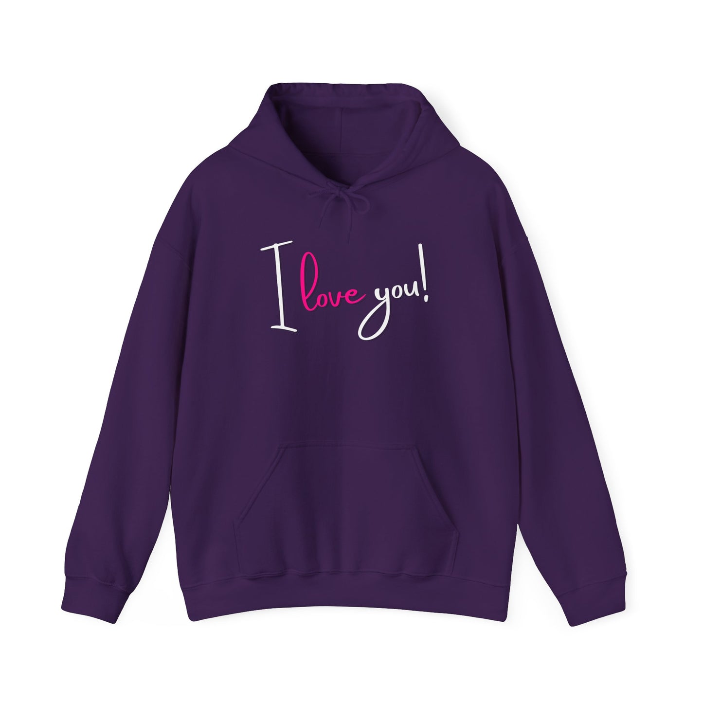 BIZR BAZR - "I Love You" Cozy Love Sweatshirt, Romantic Apparel, Valentine's Day Hoodie, Couple's Outfit, Best Friend Gift