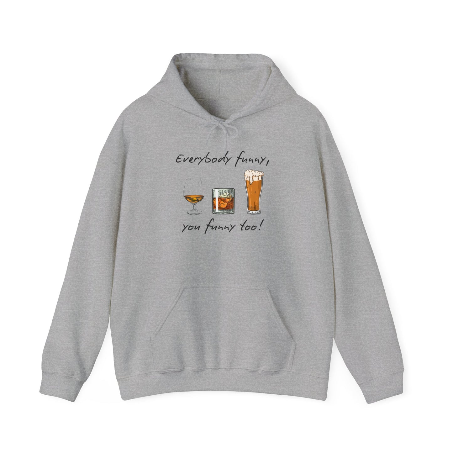 BIZR BAZR - George Funny Drink Themed Unisex Hoodie, Cozy Sweatshirt