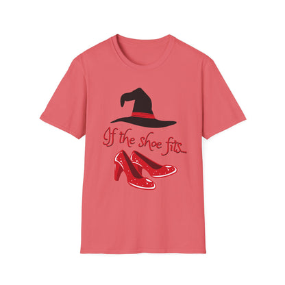 BIZR BAZR - Witchy Humor T-Shirt for Halloween, If the Shoe Fits Tee, Cute Witch Shirt, Gifts for Her, Fall Festival Apparel