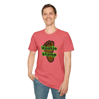 BIZR BAZR - Wookie Stomp T-Shirt, Unisex Graphic Tee, Star Wars Fans Apparel, Funny Casual Shirt, Geeky Gift Idea