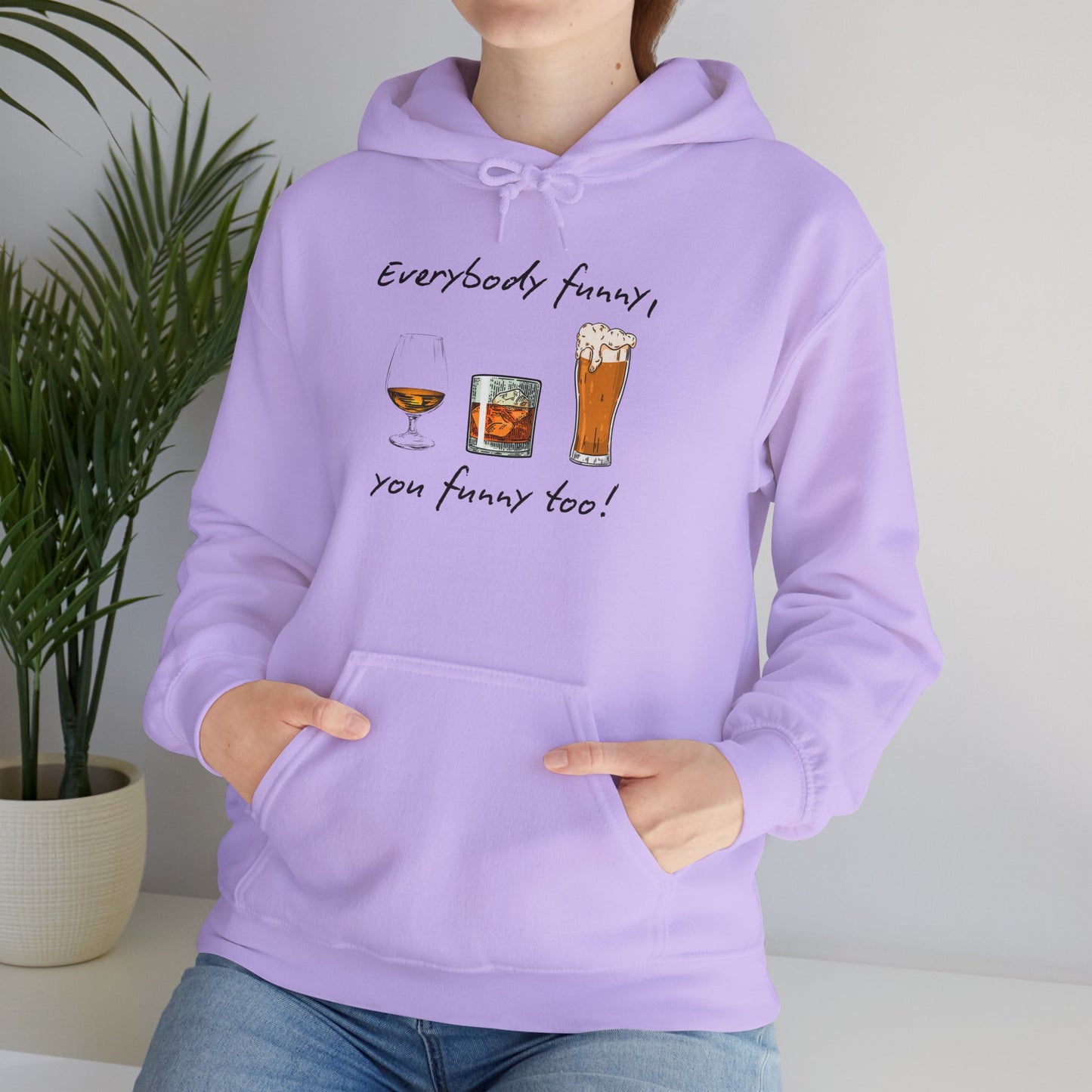 BIZR BAZR - George Funny Drink Themed Unisex Hoodie, Cozy Sweatshirt