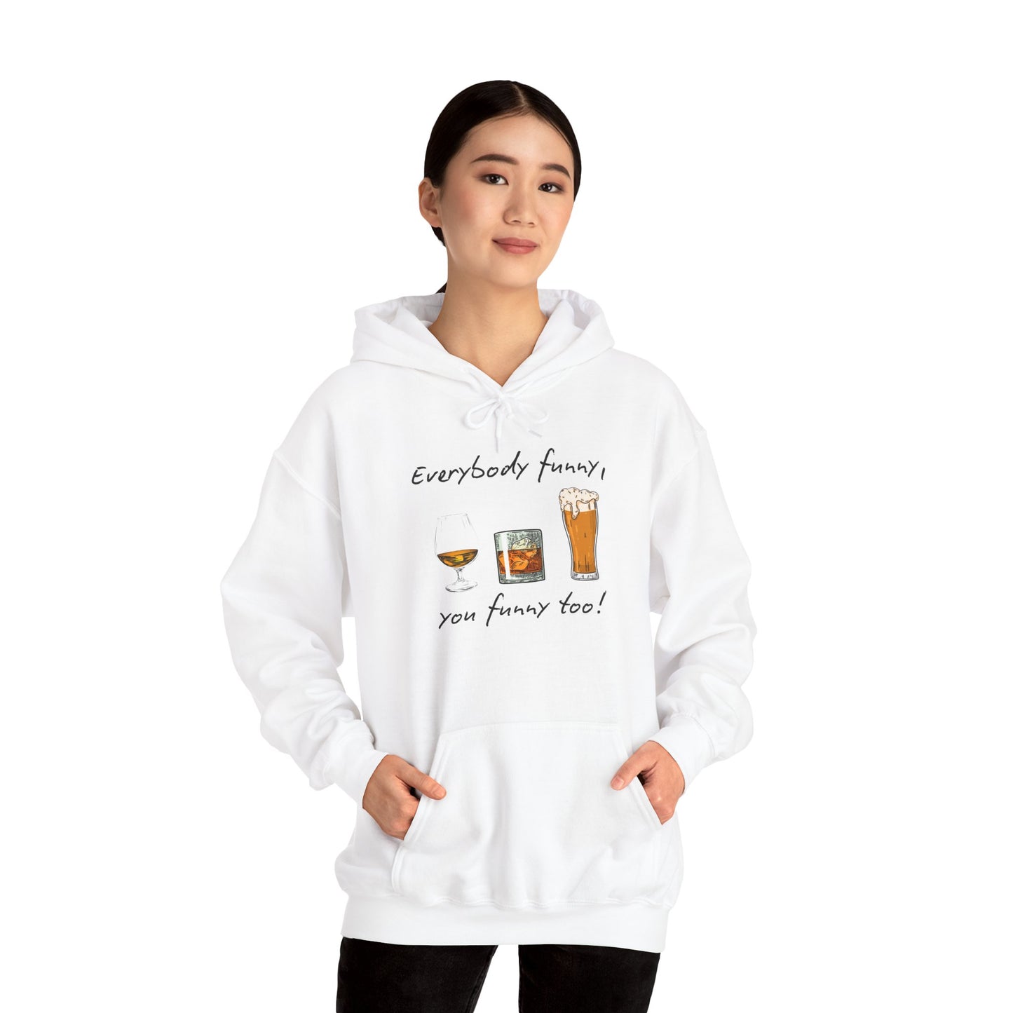 BIZR BAZR - George Funny Drink Themed Unisex Hoodie, Cozy Sweatshirt
