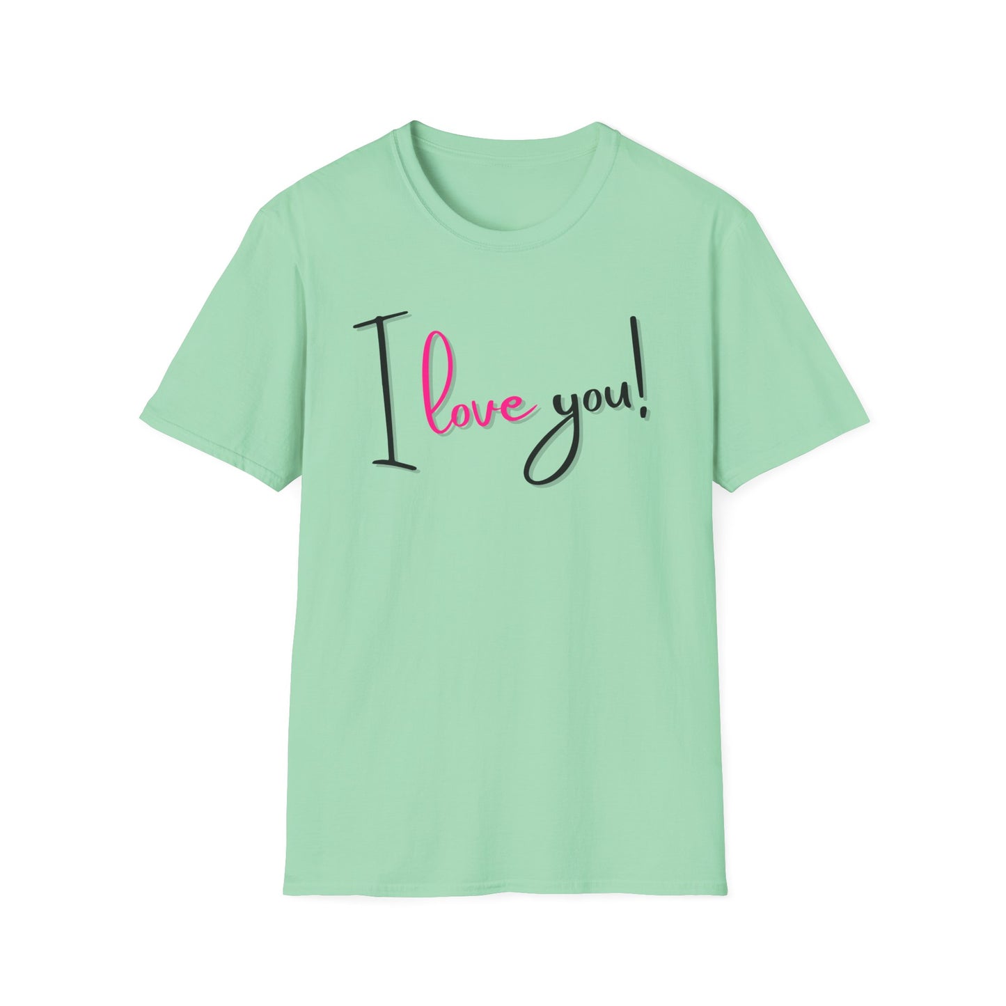 BIZR BAZR - Unisex "I Love You" T-Shirt | Cute Casual Tee, Gift for Her, Valentine's Day, Anniversary, Everyday Wear