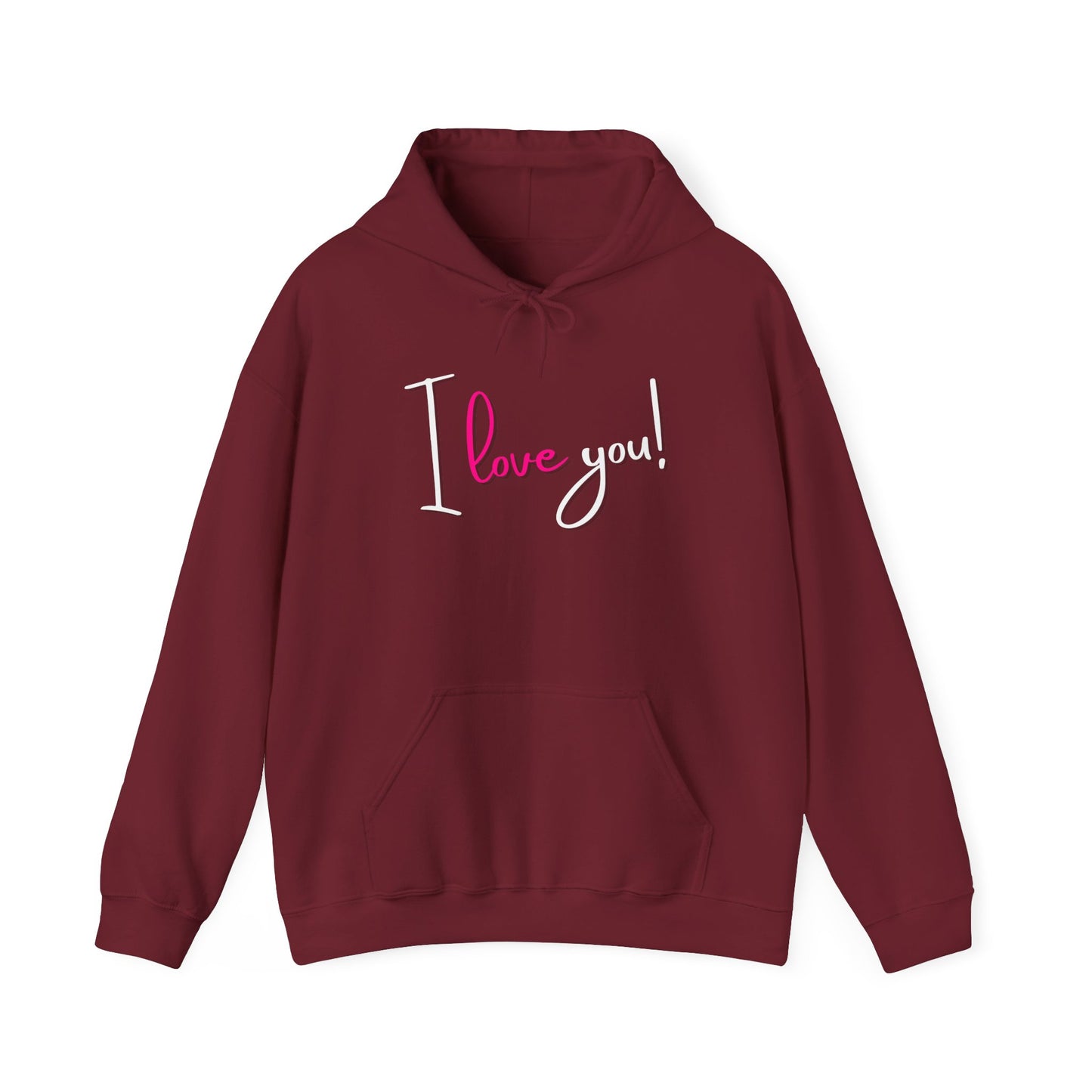BIZR BAZR - "I Love You" Cozy Love Sweatshirt, Romantic Apparel, Valentine's Day Hoodie, Couple's Outfit, Best Friend Gift
