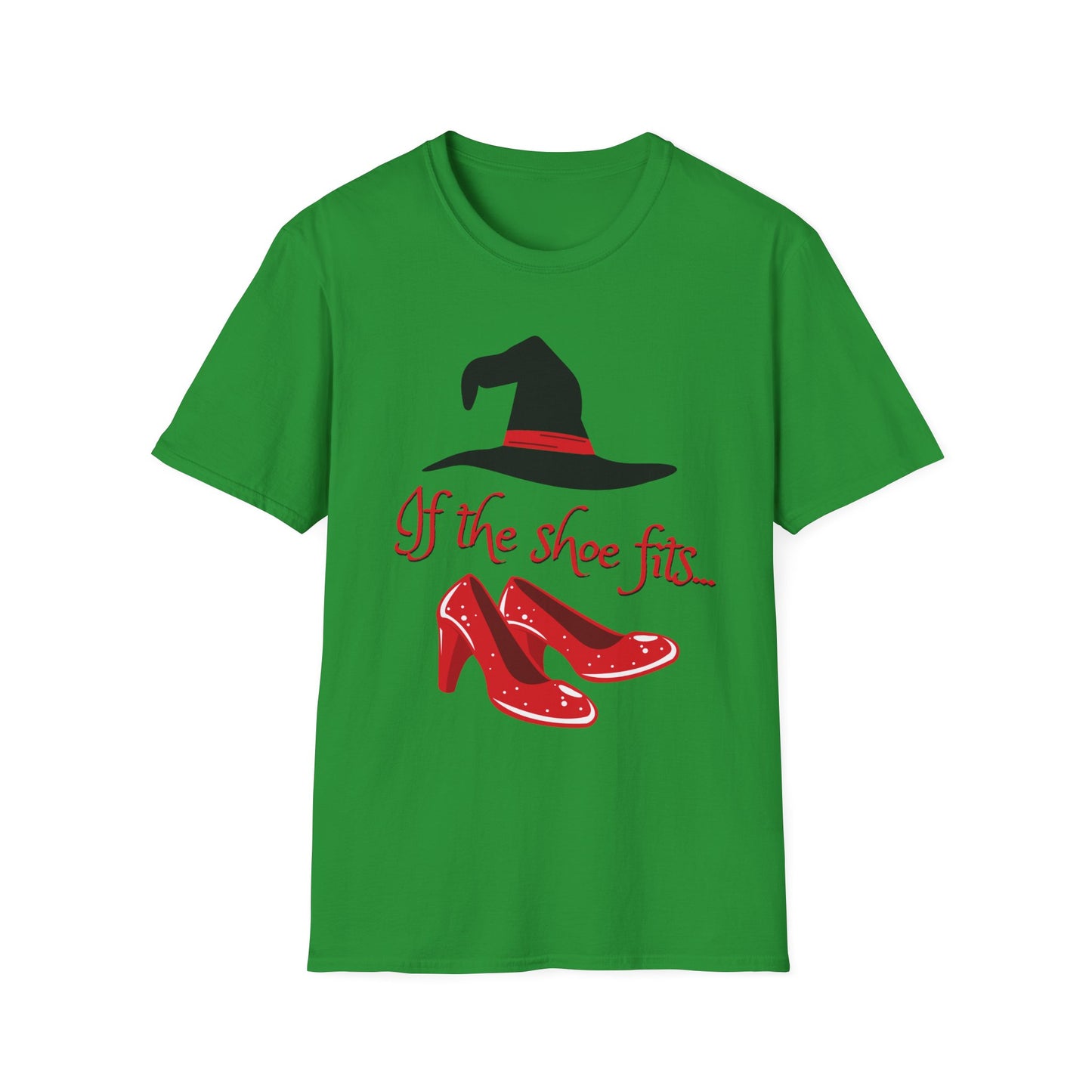 BIZR BAZR - Witchy Humor T-Shirt for Halloween, If the Shoe Fits Tee, Cute Witch Shirt, Gifts for Her, Fall Festival Apparel