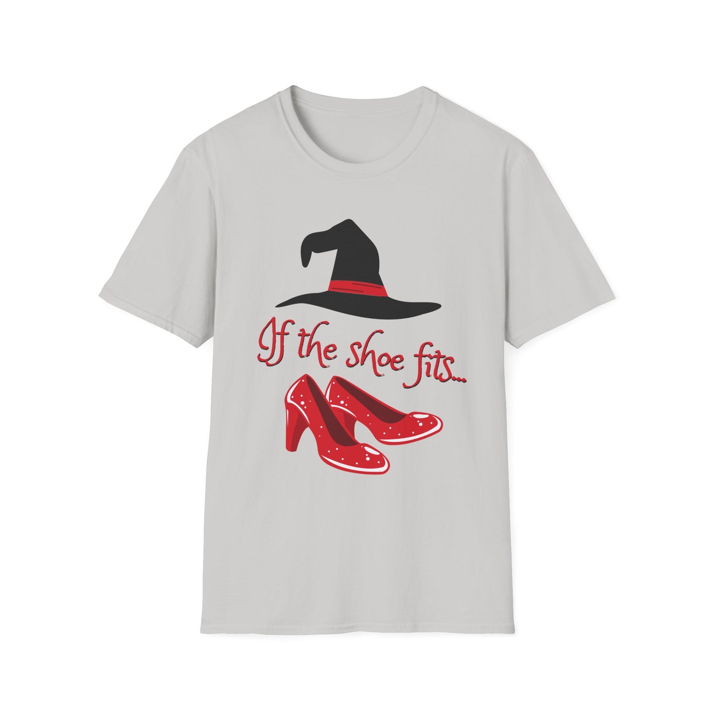 BIZR BAZR - Witchy Humor T-Shirt for Halloween, If the Shoe Fits Tee, Cute Witch Shirt, Gifts for Her, Fall Festival Apparel