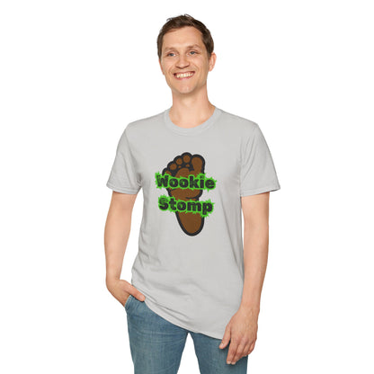 BIZR BAZR - Wookie Stomp T-Shirt, Unisex Graphic Tee, Star Wars Fans Apparel, Funny Casual Shirt, Geeky Gift Idea