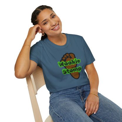 BIZR BAZR - Wookie Stomp T-Shirt, Unisex Graphic Tee, Star Wars Fans Apparel, Funny Casual Shirt, Geeky Gift Idea
