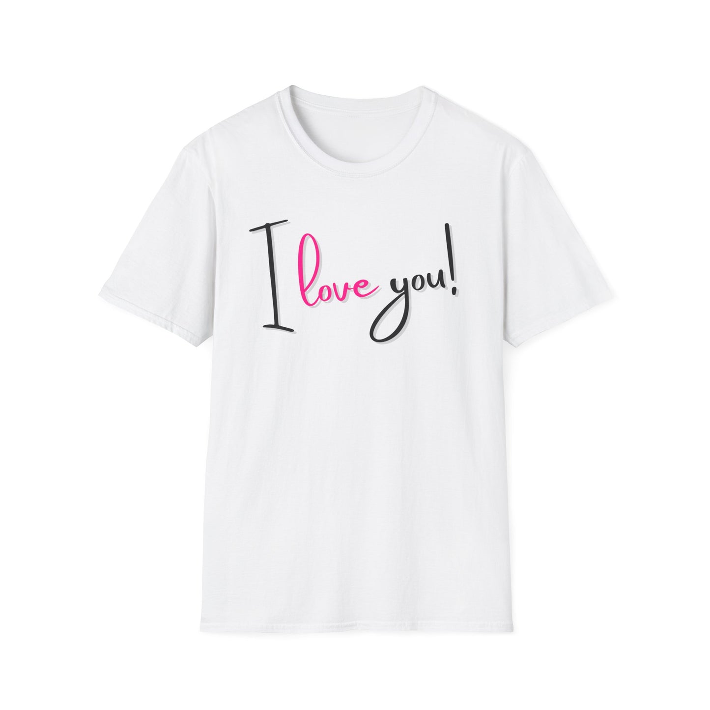 BIZR BAZR - Unisex "I Love You" T-Shirt | Cute Casual Tee, Gift for Her, Valentine's Day, Anniversary, Everyday Wear