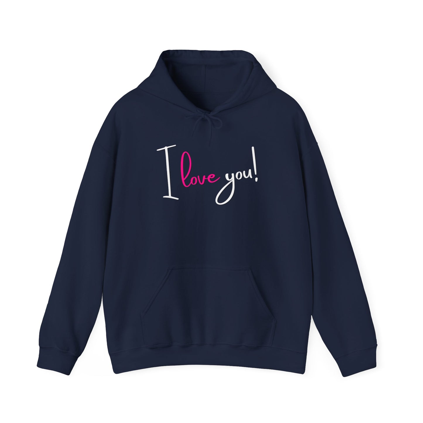 BIZR BAZR - "I Love You" Cozy Love Sweatshirt, Romantic Apparel, Valentine's Day Hoodie, Couple's Outfit, Best Friend Gift