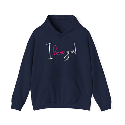 BIZR BAZR - "I Love You" Cozy Love Sweatshirt, Romantic Apparel, Valentine's Day Hoodie, Couple's Outfit, Best Friend Gift