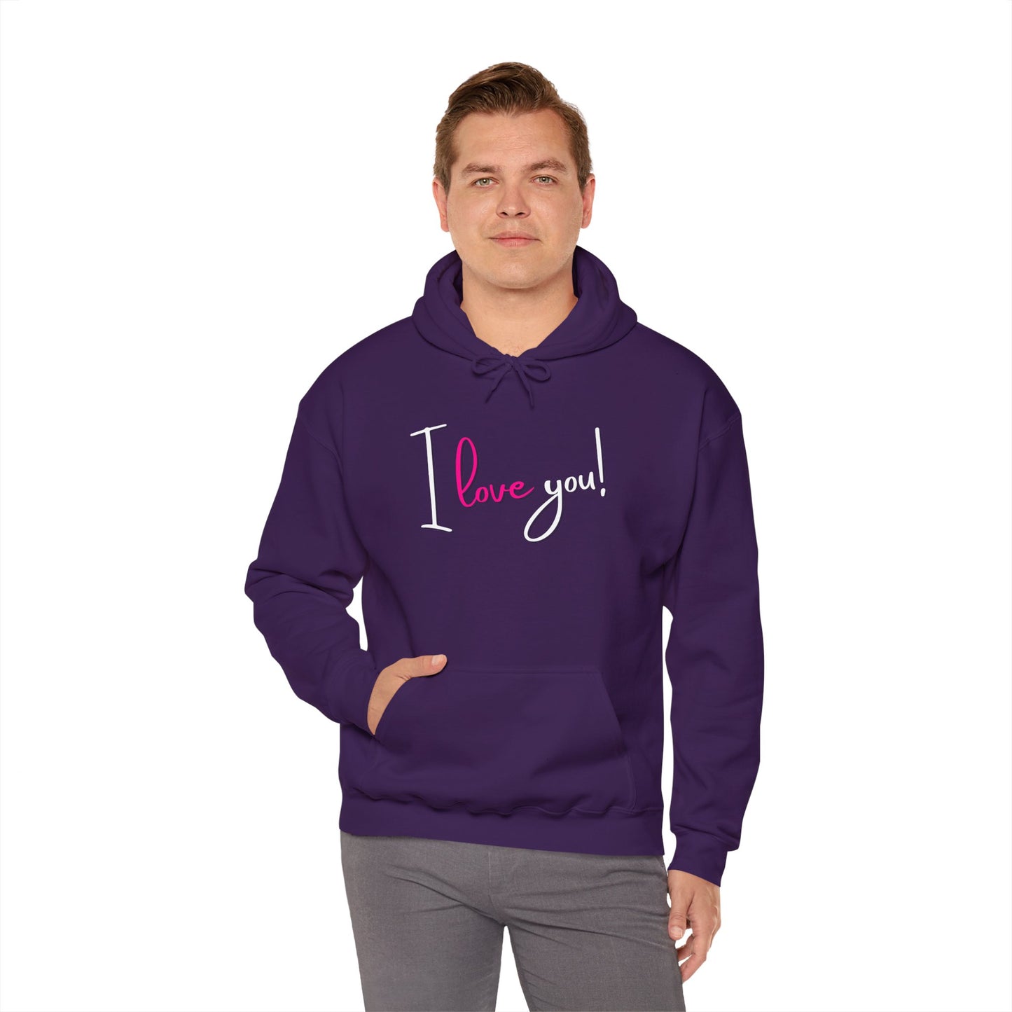 BIZR BAZR - "I Love You" Cozy Love Sweatshirt, Romantic Apparel, Valentine's Day Hoodie, Couple's Outfit, Best Friend Gift