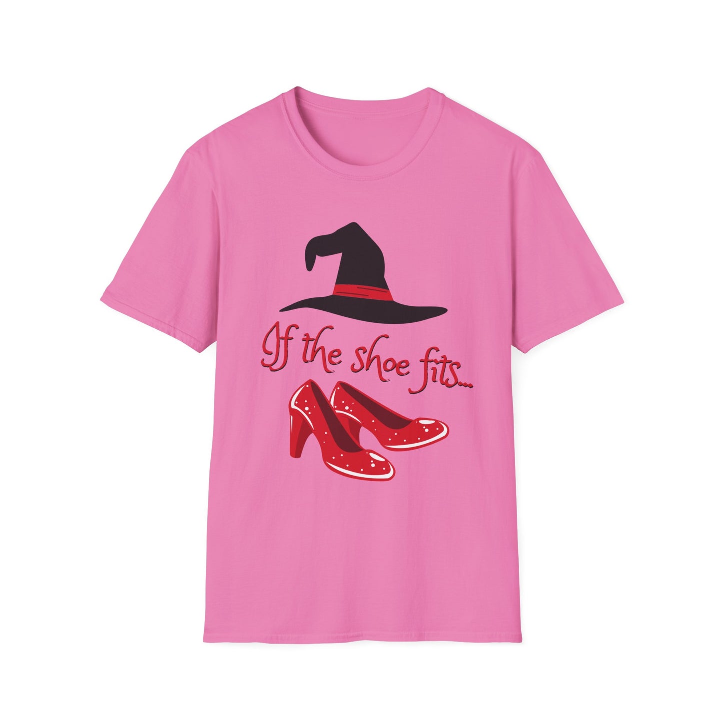 BIZR BAZR - Witchy Humor T-Shirt for Halloween, If the Shoe Fits Tee, Cute Witch Shirt, Gifts for Her, Fall Festival Apparel