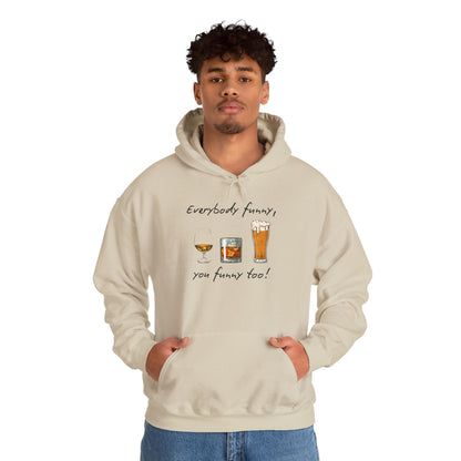 BIZR BAZR - George Funny Drink Themed Unisex Hoodie, Cozy Sweatshirt