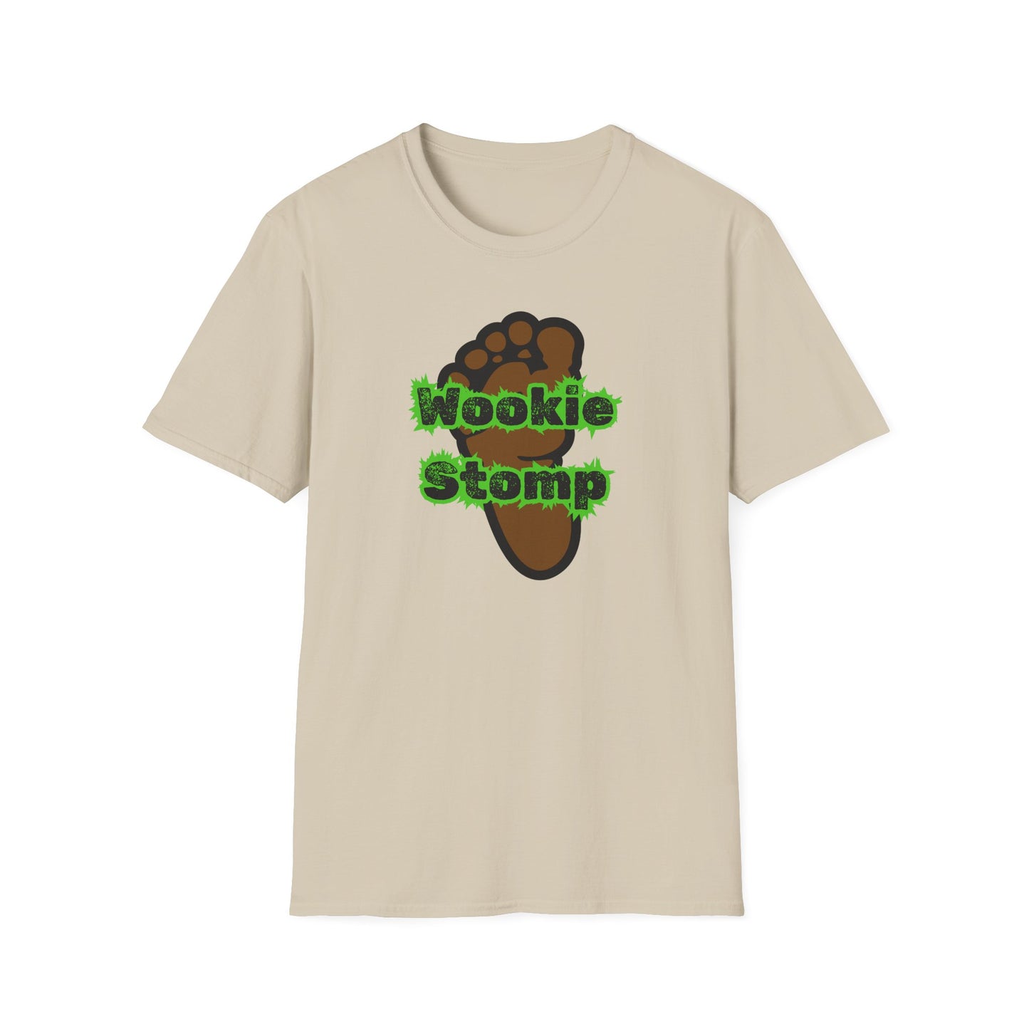 BIZR BAZR - Wookie Stomp T-Shirt, Unisex Graphic Tee, Star Wars Fans Apparel, Funny Casual Shirt, Geeky Gift Idea