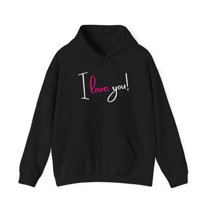 BIZR BAZR - "I Love You" Cozy Love Sweatshirt, Romantic Apparel, Valentine's Day Hoodie, Couple's Outfit, Best Friend Gift