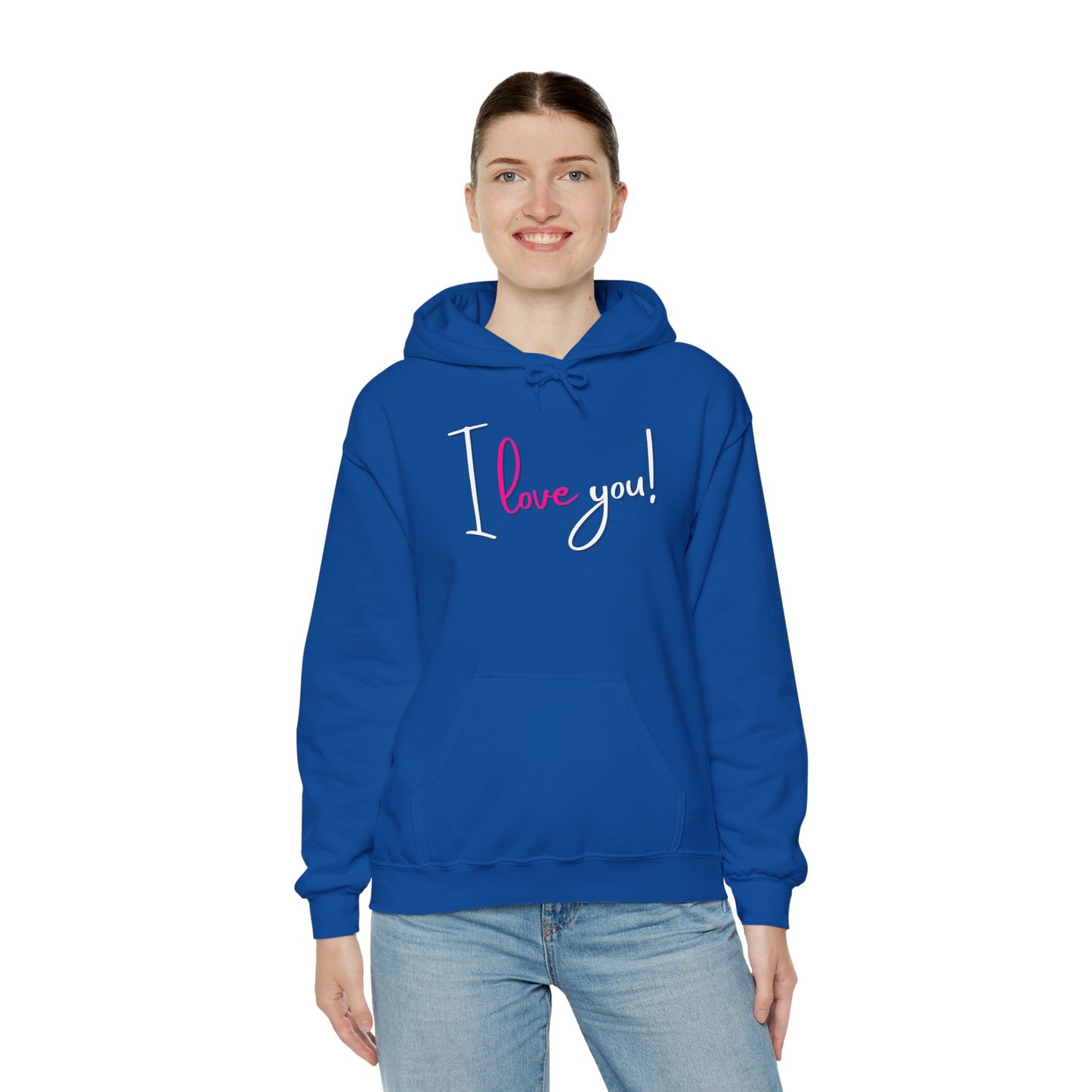 BIZR BAZR - "I Love You" Cozy Love Sweatshirt, Romantic Apparel, Valentine's Day Hoodie, Couple's Outfit, Best Friend Gift