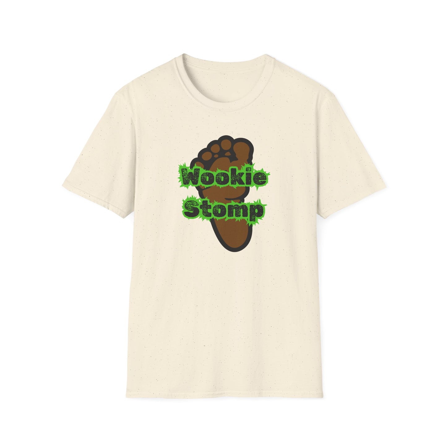 BIZR BAZR - Wookie Stomp T-Shirt, Unisex Graphic Tee, Star Wars Fans Apparel, Funny Casual Shirt, Geeky Gift Idea