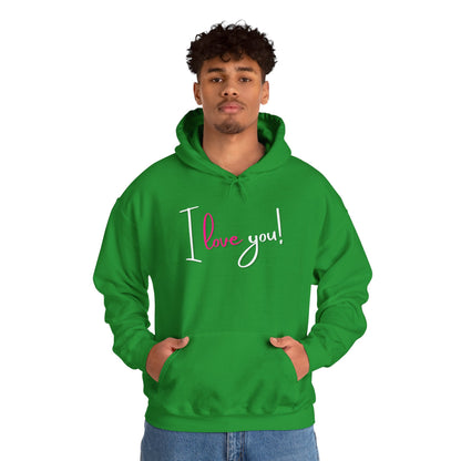 BIZR BAZR - "I Love You" Cozy Love Sweatshirt, Romantic Apparel, Valentine's Day Hoodie, Couple's Outfit, Best Friend Gift