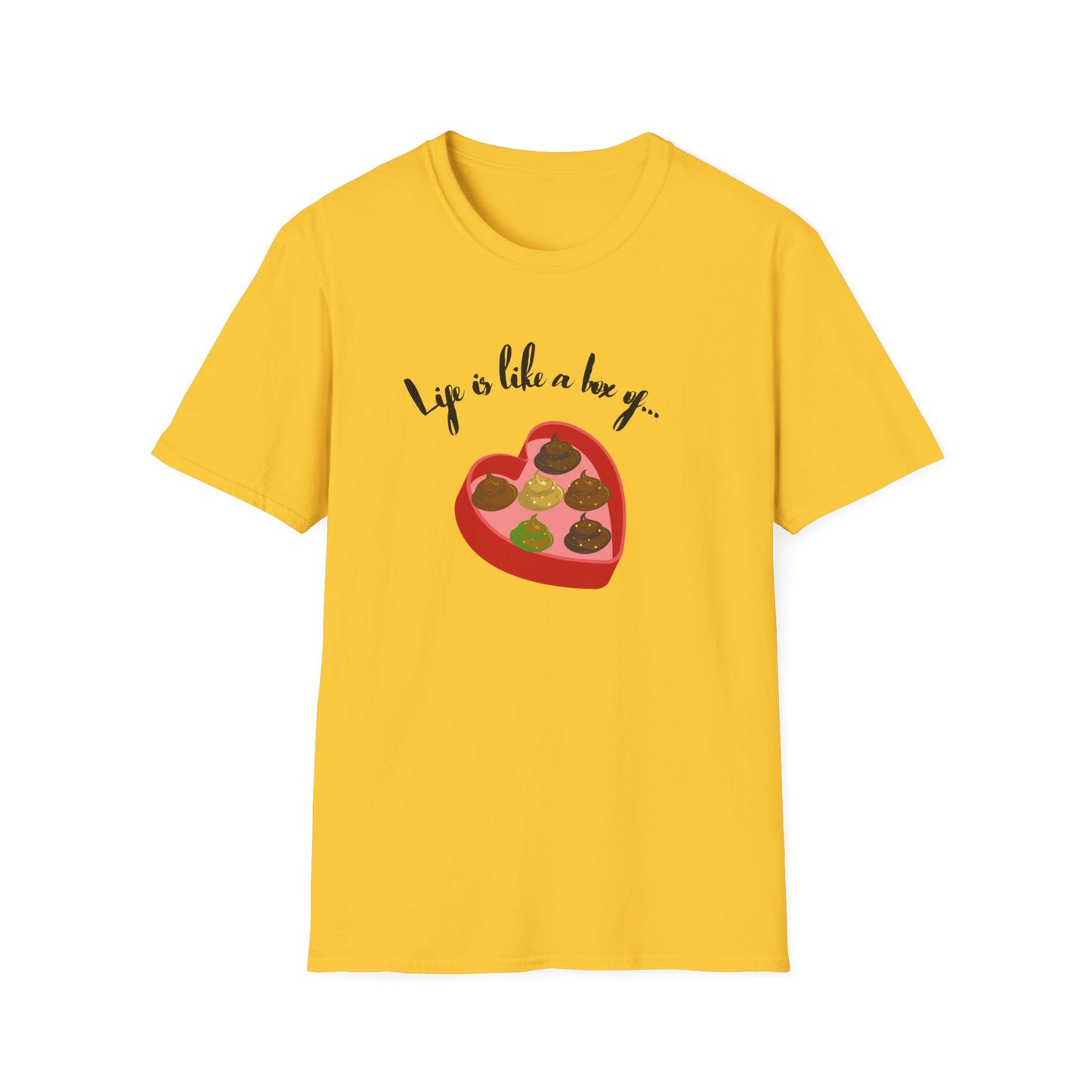 BIZR BAZR Life is Like a Box of... Unisex Softstyle T-Shirt