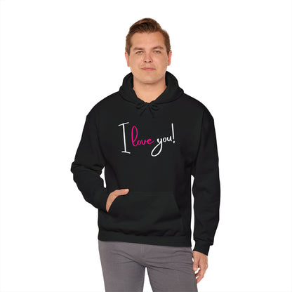 BIZR BAZR - "I Love You" Cozy Love Sweatshirt, Romantic Apparel, Valentine's Day Hoodie, Couple's Outfit, Best Friend Gift