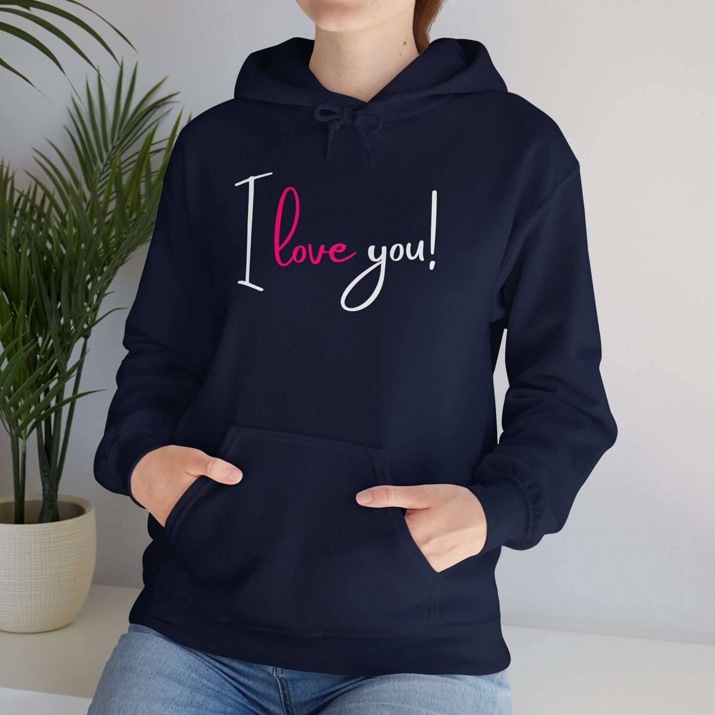 BIZR BAZR - "I Love You" Cozy Love Sweatshirt, Romantic Apparel, Valentine's Day Hoodie, Couple's Outfit, Best Friend Gift