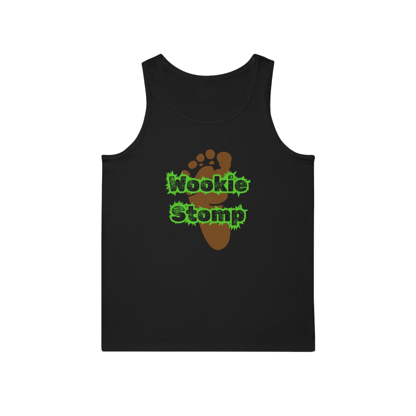 BIZR BAZR - Wookie Stomp Tank Top, Funny Geek Shirt, Unisex Tank, Gift for Him/Her, Summer Casual Wear, Sci-Fi Party Top